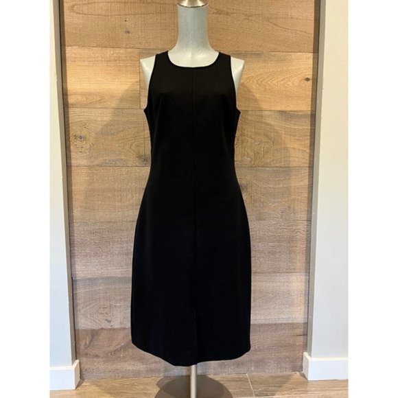 ST. JOHN COLLECTION black Sleeveless Knit Dress size 6 - Picture 5 of 13
